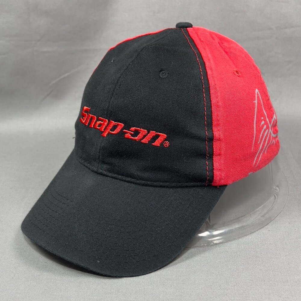 Snap On Tools Strap Back Cap Hat Wild Impact Black Tribal Tattoo Dad Logo Mens